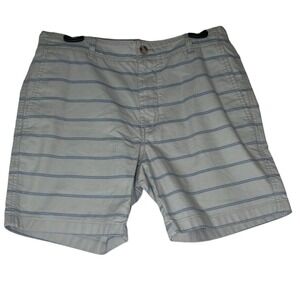 Vineyard Vines Mens Island Grey Striped Shorts Bermuda Striped Pockets Preppy 32
